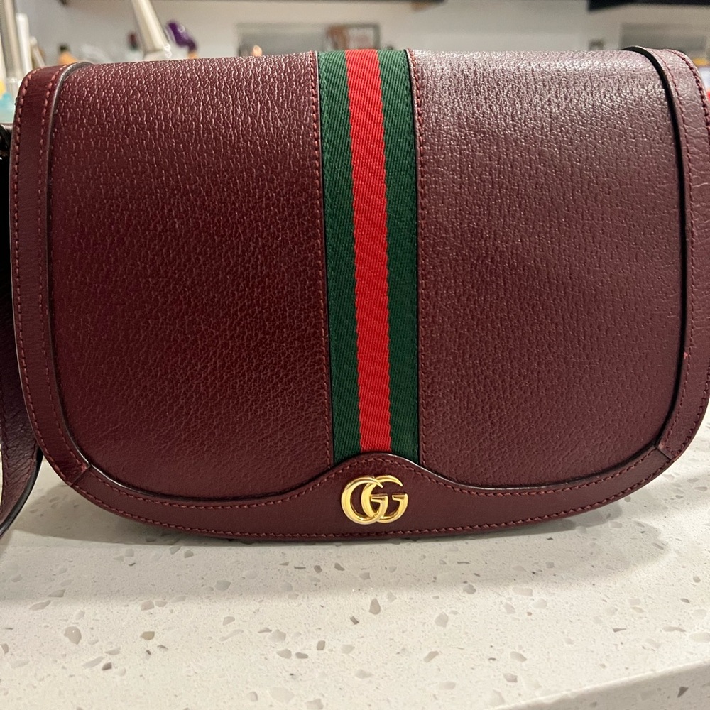 Gucci Ophidia GG Messenger Bag (Leather)